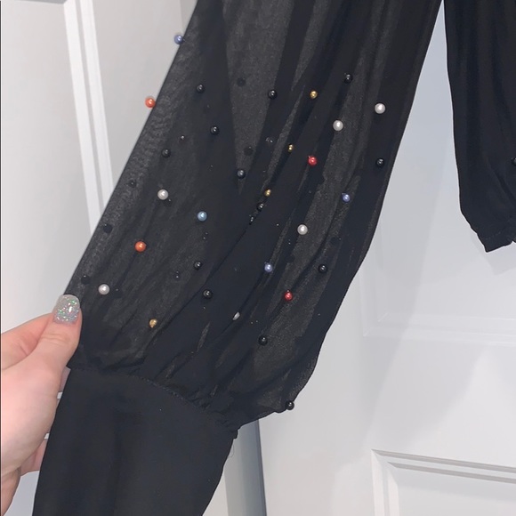 Free People Multicolor Beaded Blouse - Picture 2 of 5